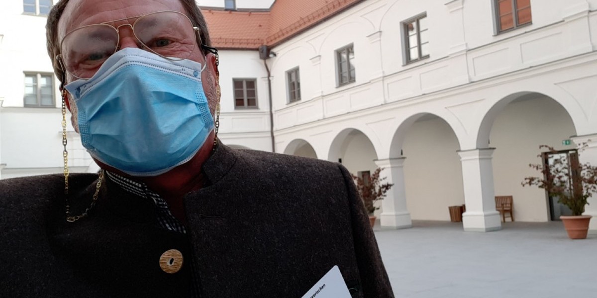 Kurz vor Tourstart bei der Landesausstellung ...
