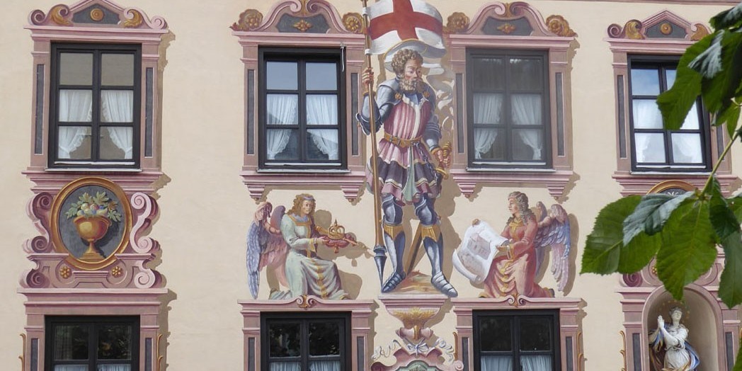 Typical House Painting at Partenkirchen